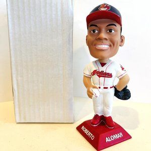 Roberto Alomar 2001 Cleveland Indians CHIEF WAHOO LOGO Bobblehead SGA